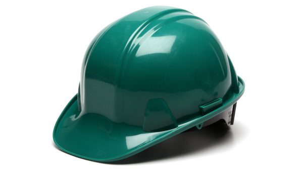 SL SERIES CAP STYLE HARD HAT GREEN 6PT RATCHET SUSPENSION  16/CS