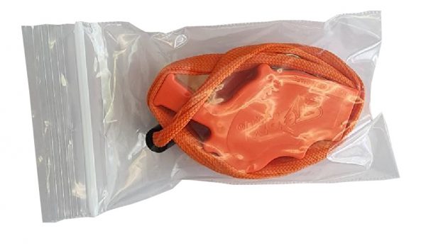 WHISTLE,ORANGE W/LANYARD STORM MODEL